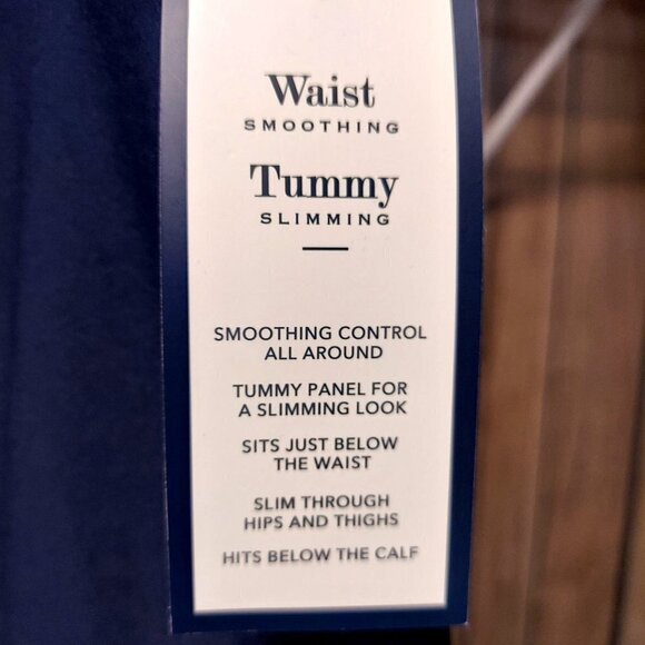 Charter Club Women's Petite Navy Blue Chelsea Pull-On Capri Pants - Picture 7 of 9